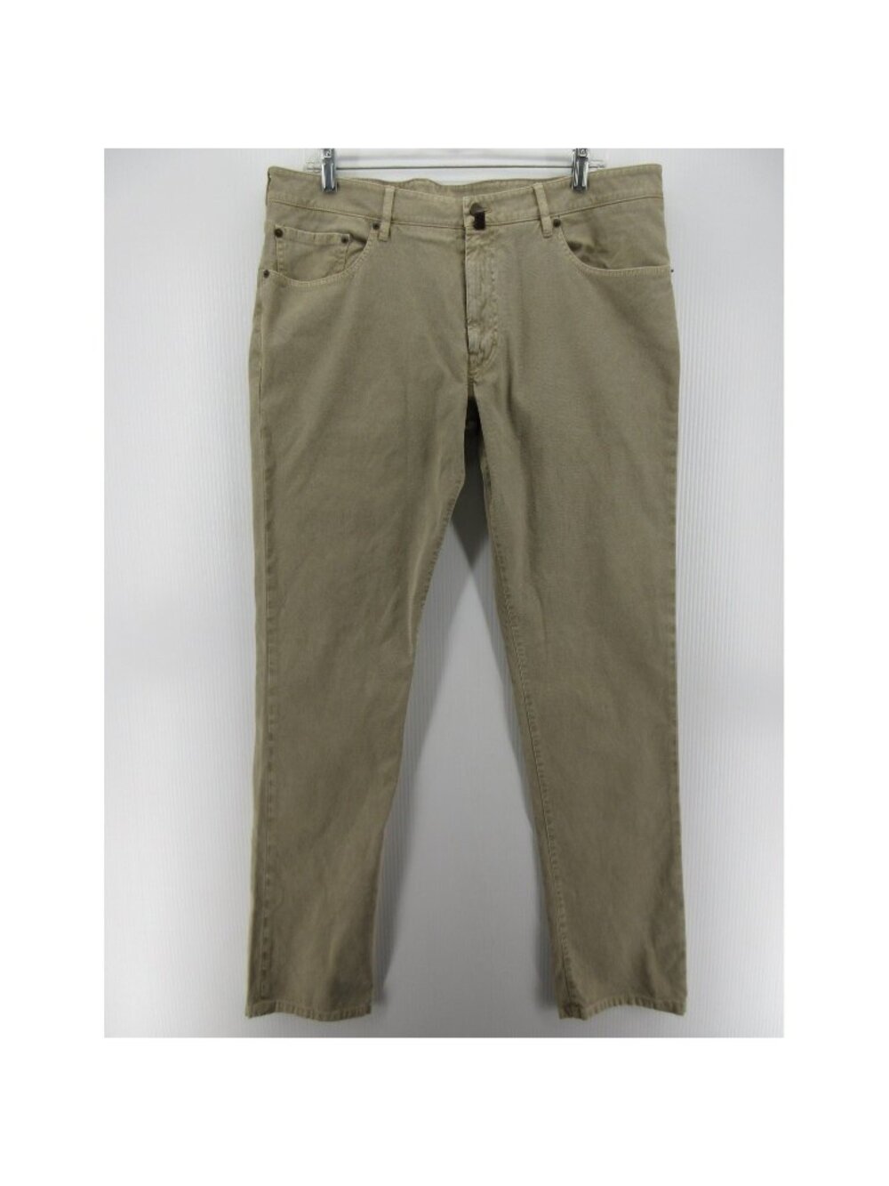 Davide Cenci Jeans 36X34 Straight Leg Khaki Stretch Classic 36X34